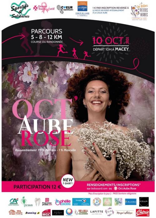 Oct'Aube Rose : Courses et Marches contre le cancer du sein (Macey, 10300, Aube)