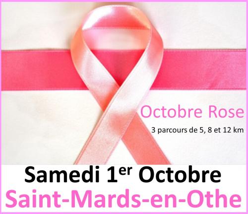 Octobre Rose : Courses et Marches contre le Cancer du Sein (Samedi 1er octobre - Saint-Mards-en-Othe, 10160, Aube)