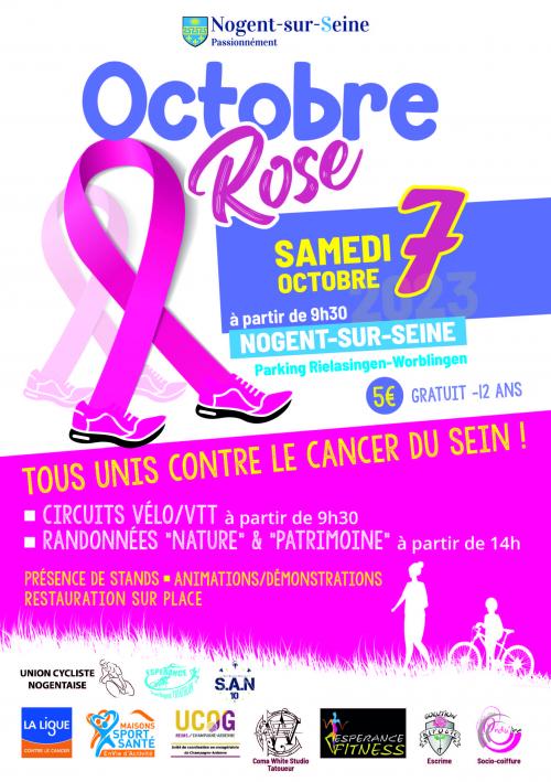 Octobre Rose : La Marche Rose (Nogent-sur-Seine, 10400, Aube)