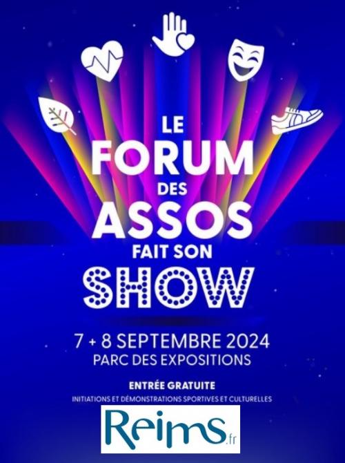 Forum des Associations (Reims, 7 et 8 septembre 2024, 14h-19h)