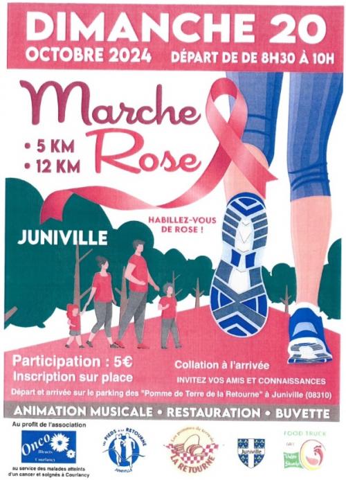 Octobre Rose: Marche Rose (Juniville 08310, Ardenne)